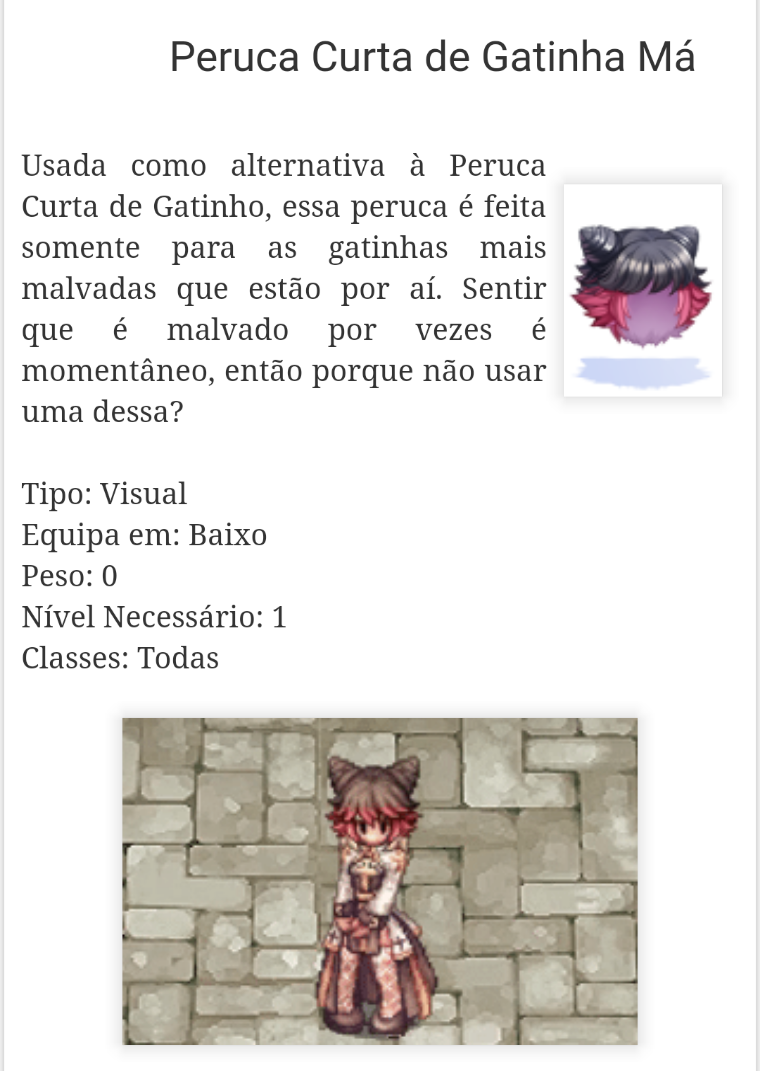 Sugestões de Itens [2018] - Página 43 - bROWiki - Ragnarok Online Brasil -  Fórum